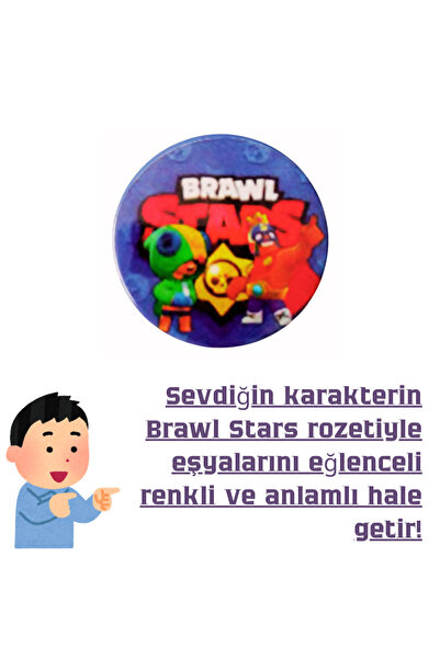 booddie Brawl Stars Metal Rozet 1 Adet