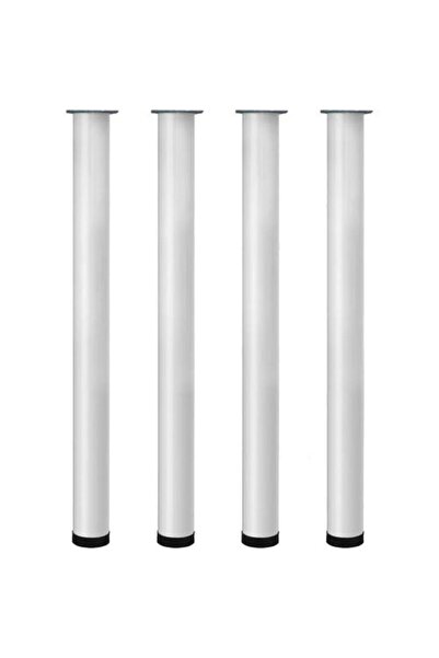 Gürçay Hırdavat Gürçay Metal Masa Ayağı 4 Adet Beyaz