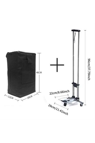 SUNUP Stainless Steel Foldable and Portable Mini Hand Trolley