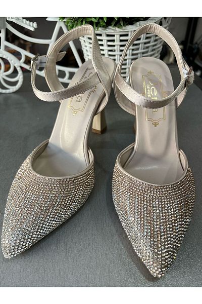 JENA 7.5 cm Thick Galler Heel Ebruli Color Transition Very Stylish-Very Stylish Evening Dress Shoes