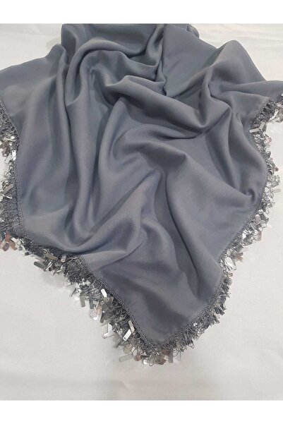 Cenk Tığ Oyası Pullu Açık Füme Cenk Yazma 4 Kenar İşlemeli