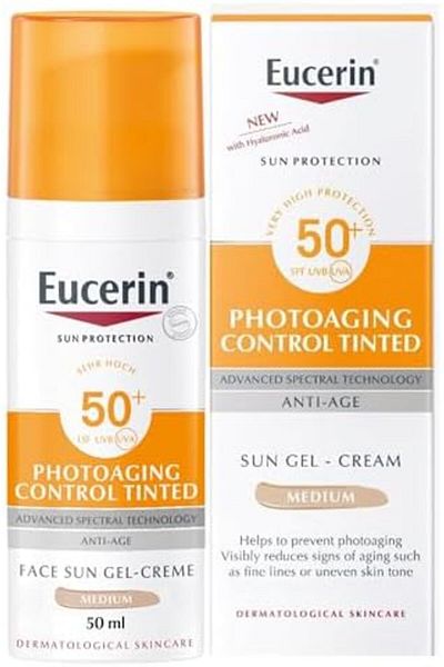 Eucerin Eucerin Sun Protection Photoaging Control CC Sun Medium Tinted Cream SPF 50+ 50ml - Pack May Vary