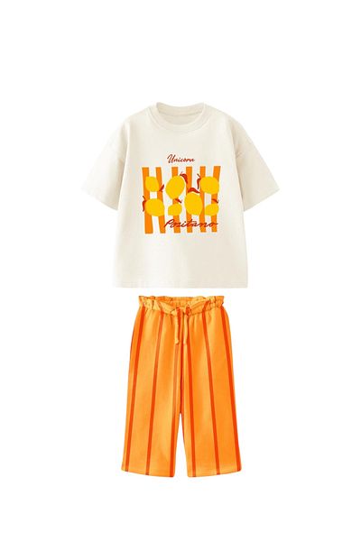 Daisy Dolly Unisex Children's Muslin Bottom Cotton Top Bottom Top Set