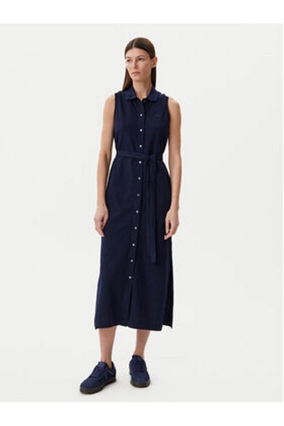 Lacoste Rochie tip cămașă pentru femei EF1107 bleumarin