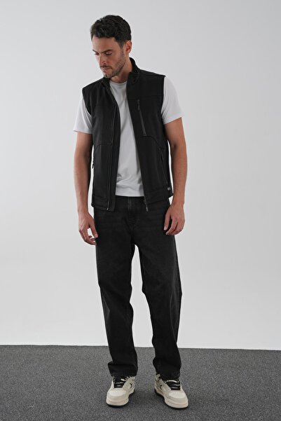 ALEXANDERGARDI Pocket Detailed Stand Collar Lined Sleeveless Vest