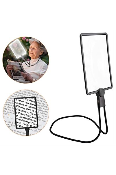 Genel Markalar Sunup SN-26402 Ayarlanabilir Esnek Kitap Okuma Büyüteci (240X1...