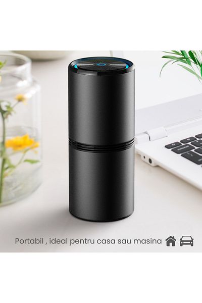 HASEPE Car portable air purifier HASEPE, Negative ionization, without consumables, eliminates odors, pollen