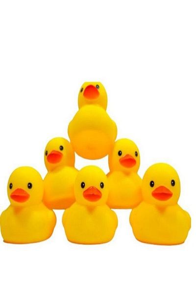 rexa Pack Of 6 Chu Chu Duck Toy Set Cute Kids Bath Toys For Kids 20x16 cm