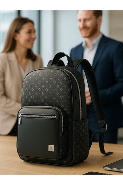 WIWU Luxury Leather Travel Backpack