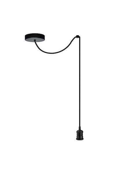 OEM Cablu Pendul Tavan, Dulie Neagra, Lungime 1.5m, Culoare Negru