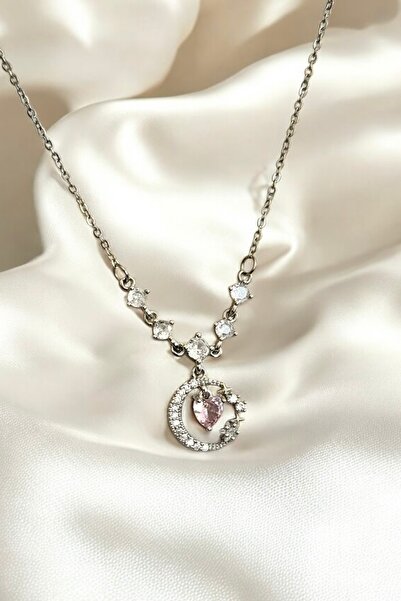 Elifsu Jewelry Aşkın Ay Hali Çelik Kolye
