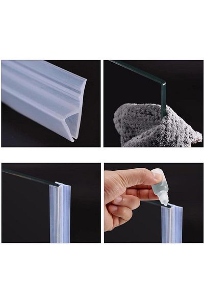 Go İthalat Sunup Silicone Door Window Edge Protector 0.6 cm - 1 Meter
