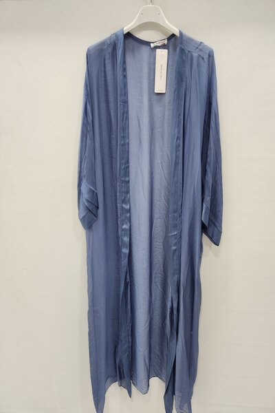 della moor Women's Blue Italian Silk Kaftan