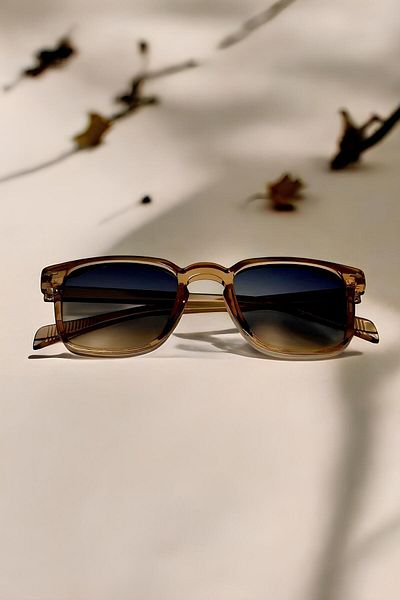 MACERATİ Sunglasses Women & Men Uv400 Glass Ce Certified Honey Color Sunglasses