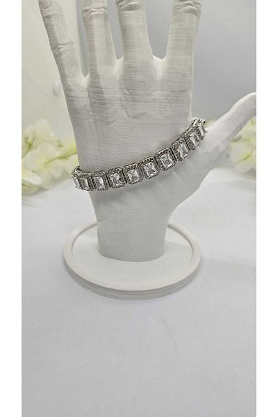 michelle takı zerafetin yeni adresi Vip Baguette Stone Row Bracelet