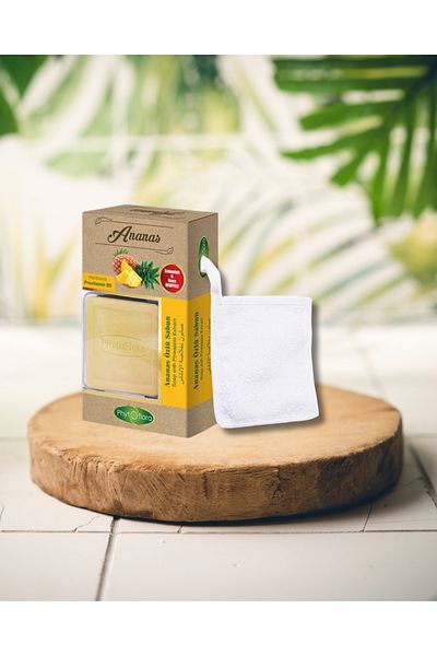 Phytoflora Pineapple Extract Soap Pouch and Soap Dish Gift 125 Gr