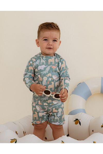 Lollie Baby&Kids Uv Protection Swimsuit 50 Upf Baby & Kids - Safari