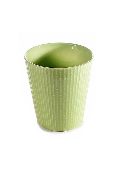 Decorer Ghiveci de flori ceramică verde Ø 13 cm x 14 cm înălțime