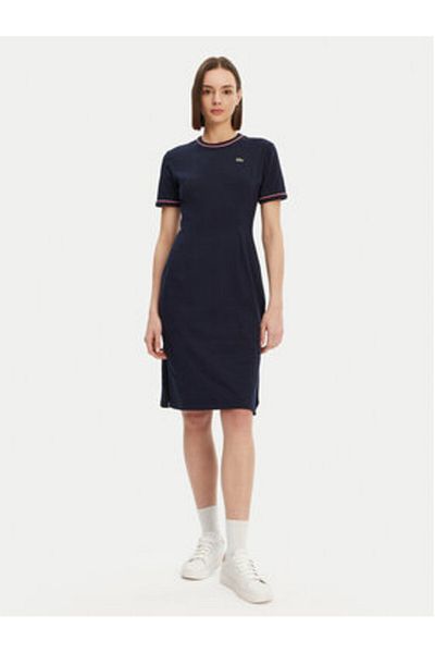 Lacoste Rochie casual pentru femei EF9988 bleumarin