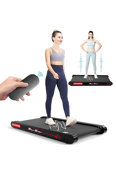 Sparnod Fitness WalkyShaky WalkingPad Compact 2.5HP DCMotor Runningwith VibrationModes,120kgCapacity