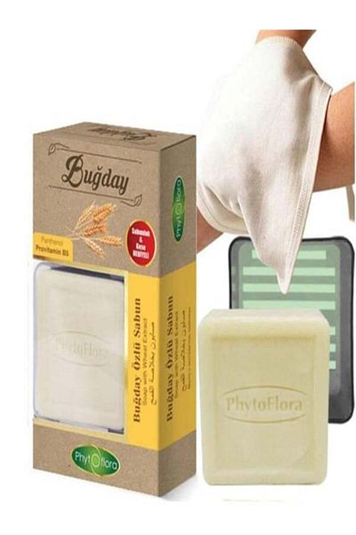 Phytoflora Wheat Extract Soap Pouch and Soap Dish Gift