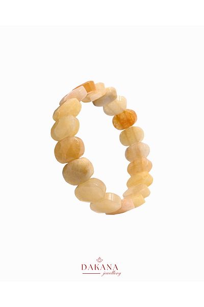 DAKANA JEWELLERY Certified Facet Cut Calcite Natural Stone Bracelet