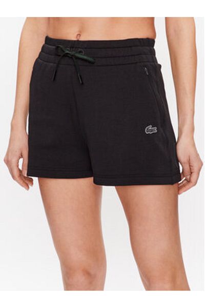 Lacoste Pantaloni scurți sport pentru femei GF5378 Negri