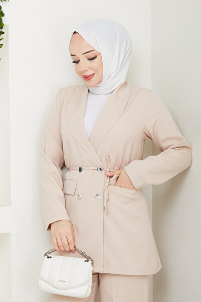 modapark.ist Γυναικείο Σετ Μπλέιζερ με Παντελόνι