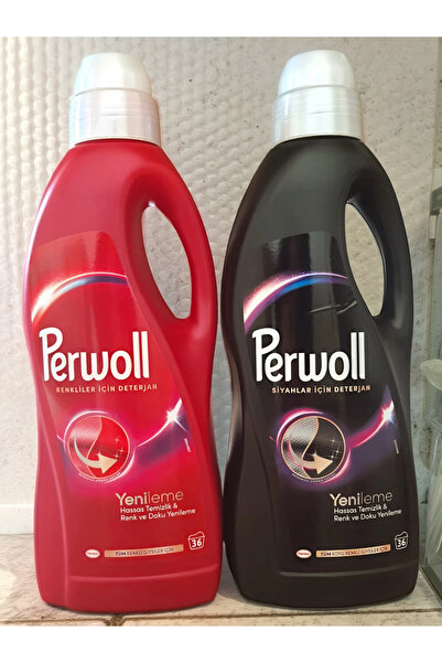 Perwoll Renkliler ve Siyahlar için Deterjan 2 x 2L, 36 x 2 Yıkama