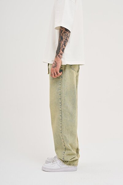 Machinist Men's Oversize Baggy Washed Mint Green Jean