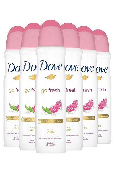 Dove Women Antiperspirant Deodorant Spray Pomegranate 150ml (6X150ml)