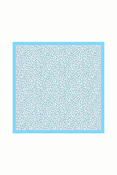 Mooncorn Baby Blue Minor Pattern Cotton Scarf