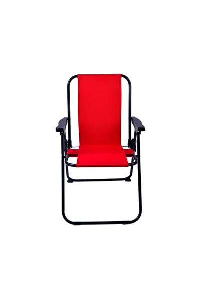 Exent 2-6 Yaş Lüx Çocuk Piknik Sandalyesi-mini Kamp Sandalyesi-kırmızı