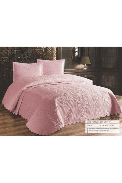 Çeyiz Merkezi Çift kişilik 3 Parça Ultrasonik Kapitoneli Yatak Örtüsü