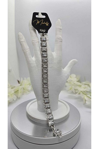 michelle takı zerafetin yeni adresi Vip Baguette Stone Row Bracelet