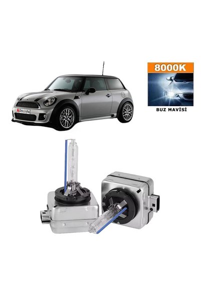 3 Tıkla Mini Cooper R56 2006-2013 D1S / D1R 6000K Beyaz HID Xenon Ampul 2 Adet