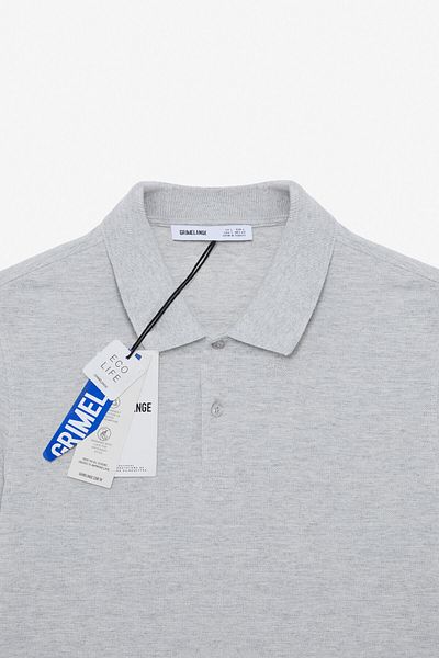 GRIMELANGE Flexore Men's 100% Cotton Short Sleeve Regular Fit Grimelange Polo Neck T-Shirt