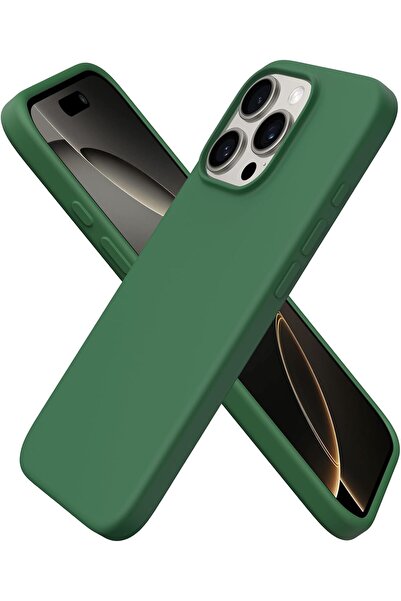 Delivus جراب سيليكون لهاتف iPhone 16 Pro، ناعم الملمس، مضاد للخدش، بطانة من ا...