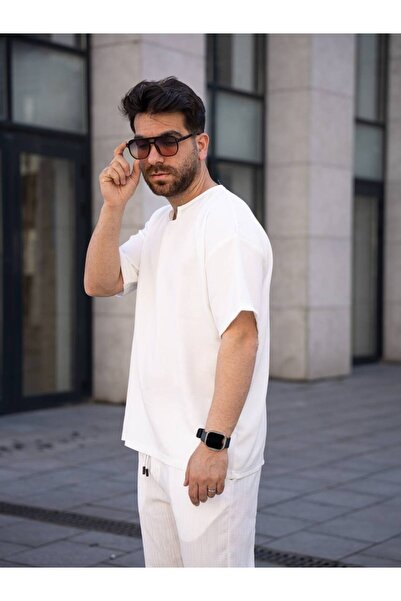 Gameyal Men's Comfortable Linen T-Shirt