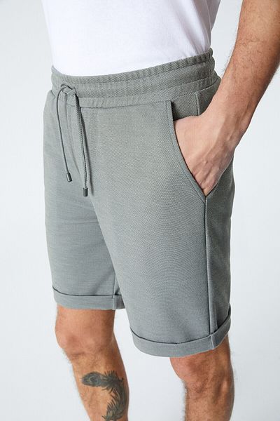 GRIMELANGE Ardian Men's Comfort Fit Pocket Cord Elastic Waist Green Shorts & Bermudas