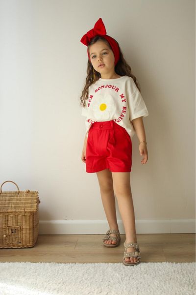 Elidabutik Bonjour Flower Red Set