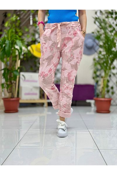 Punta Otantik Nc21733 Italian Coton Pants Powder