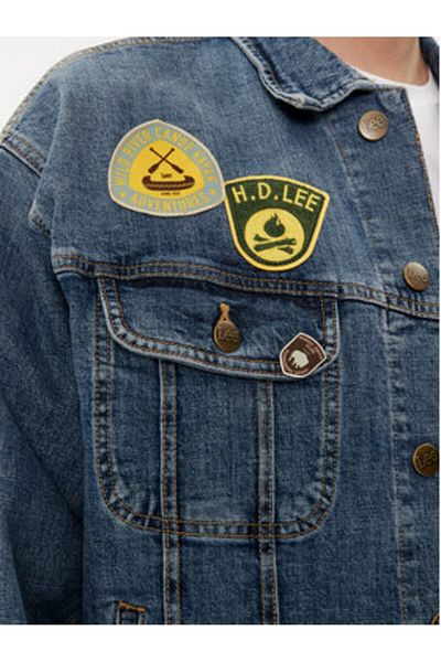 Lee Jachetă din denim pentru bărbați 112350102 albastră