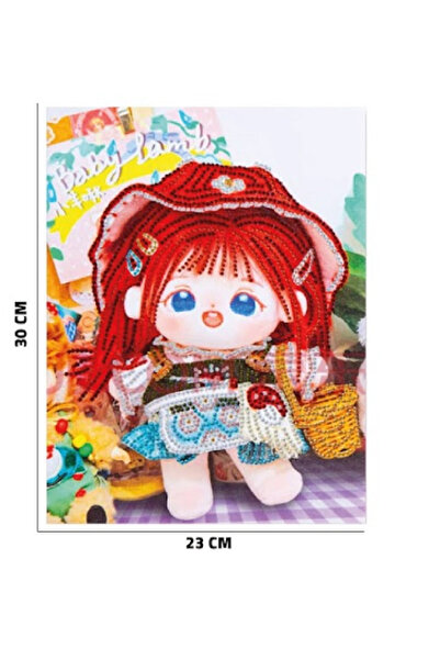 rexa تصميم دمية مع أدوات، مجموعة حرفية 30×23 سم للأطفال والكبار