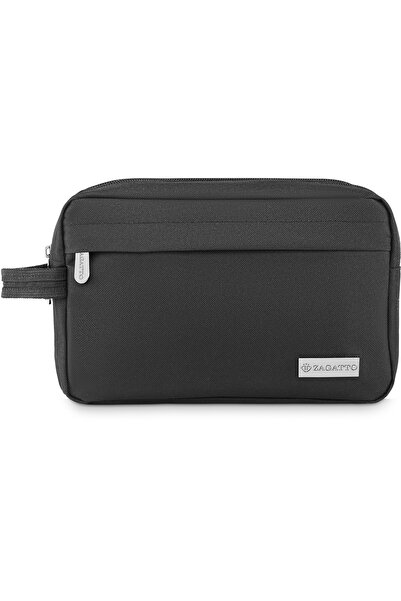 zagatto Τσάντα καλλυντικών ταξιδιού Zagatto, μαύρη, ελαφριά, αδιάβροχη, 18x25...