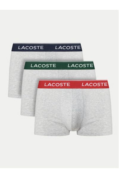 Lacoste Men's Set of 3 pairs of boxers 5H1297 Gray