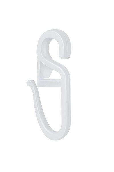 HASEPE Set 50 Curtain Hooks Home Sweet Paradise, Plastic, White