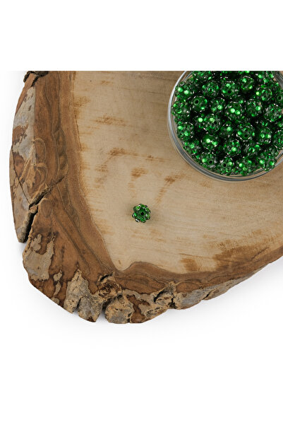 Prestij Boncuk Кам'яні кульки 8 мм круглі зелені кам'яні пластикові кульки 5 ...