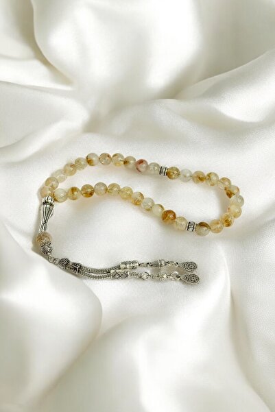 Elifsu Jewelry Sitrin Taşı Doğal Taş Tesbih