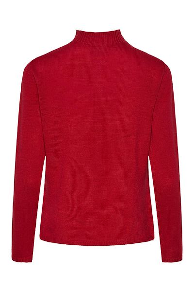 PIECES Women's Turtleneck 17136435 Red